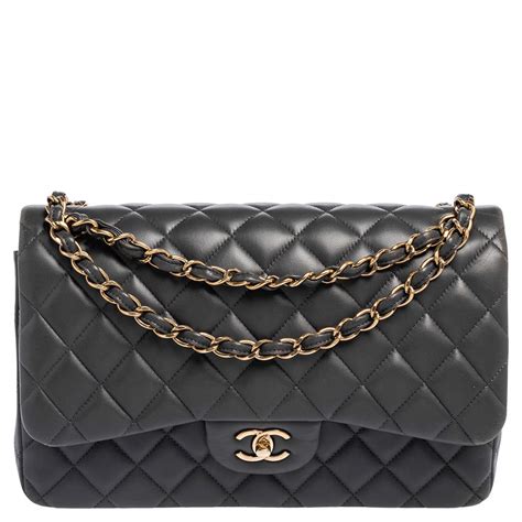 chanel grey bag 2017|classic quilted Chanel bag.